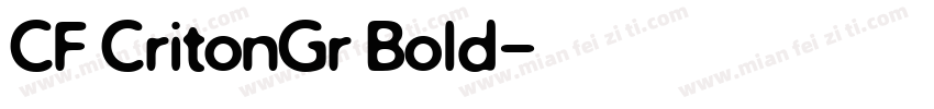 CF CritonGr Bold字体转换